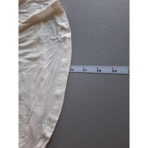 Abercrombie Fitch Womens Small Long Sleeve Top White Absract Sketch Artsy Y2K - Picture 5 of 5